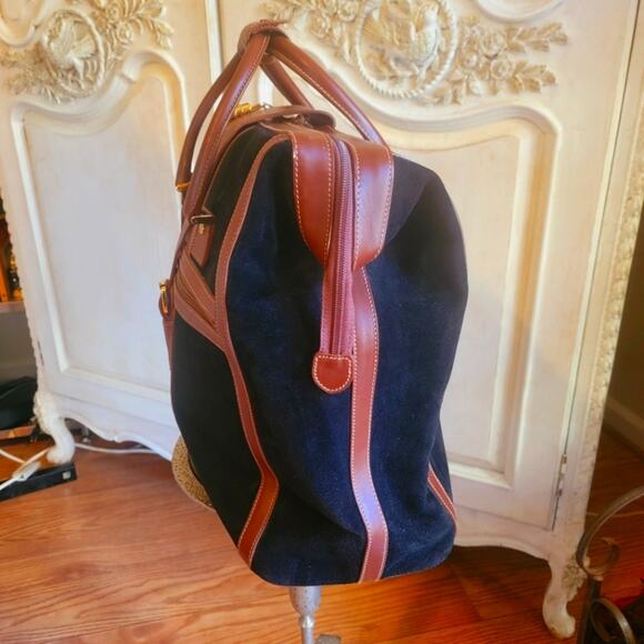 Vintage Gucci Traveler Suede and Leather Bag 18x17 SEE DESCRIPTION - Picture 3 of 16